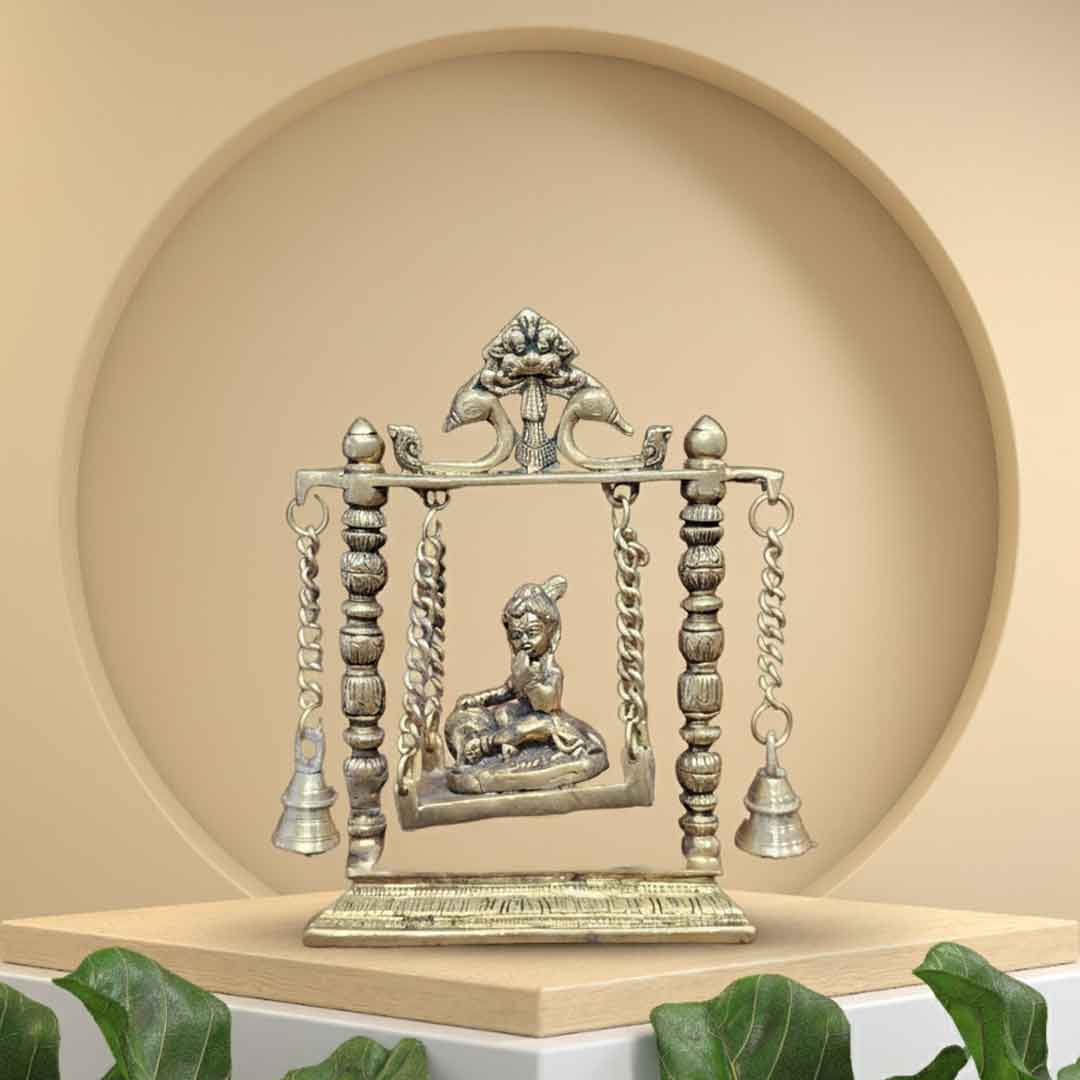 Lord Krishna on Swing Idol